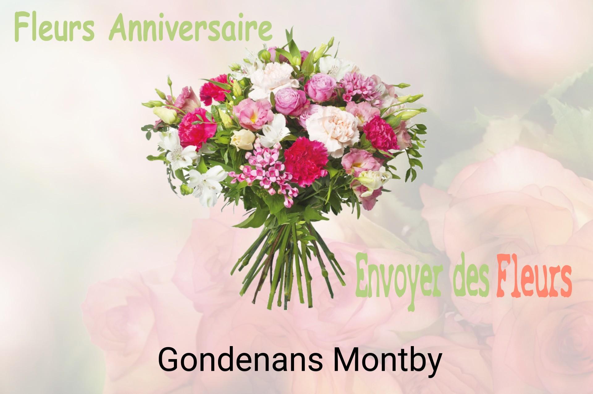Bouquet de fleurs d’anniversaire livré à Gondenans-Montby