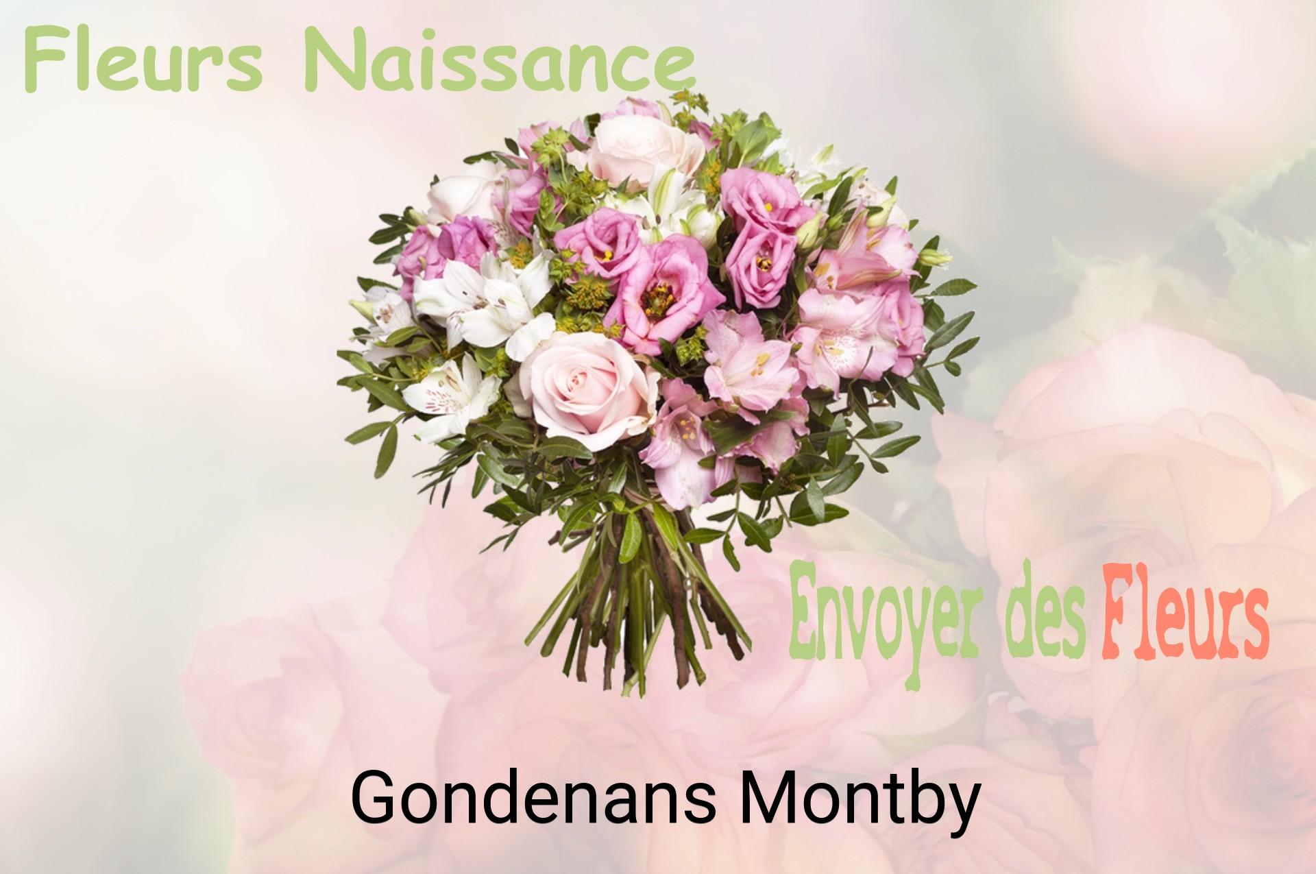 Bouquet de fleurs de naissance livré à Gondenans-Montby