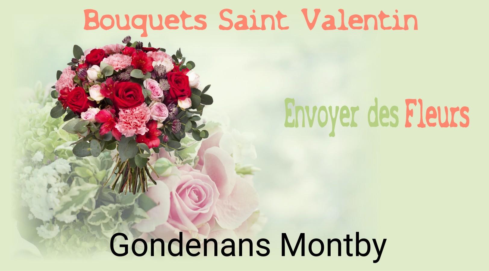 Roses de Saint-Valentin livrées à Gondenans-Montby